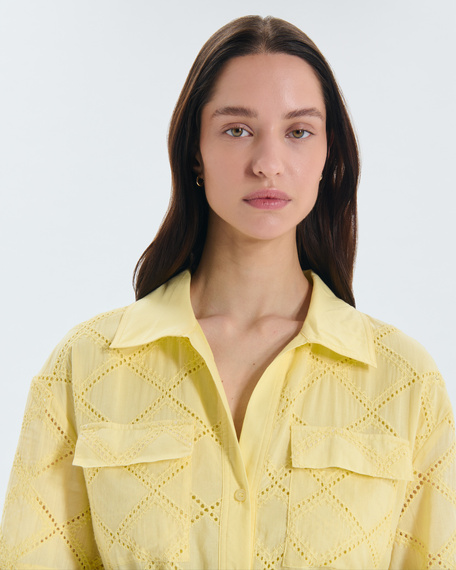 Robe roma robe midi jaune zapa