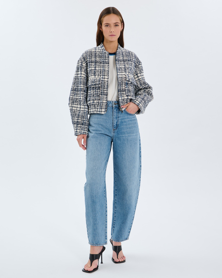Veste vilana veste en coton effet tweed nocturne zapa