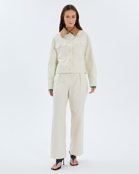 Veste vero veste en coton &eacute;cru zapa