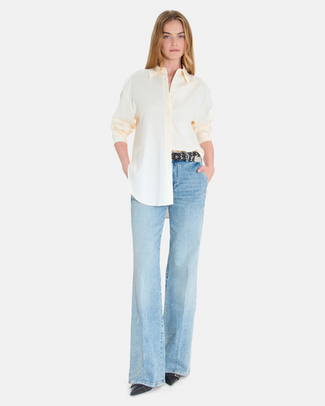 Chemise corentin chemise cr&egrave;me &agrave; manches longues zapa