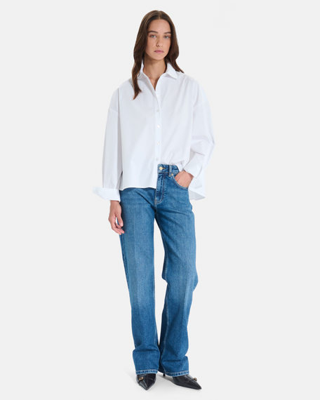 Chemise colette chemise blanche classique &agrave; manches longues zapa
