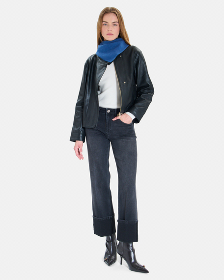 Echarpe elly echarpe en laine indigo zapa