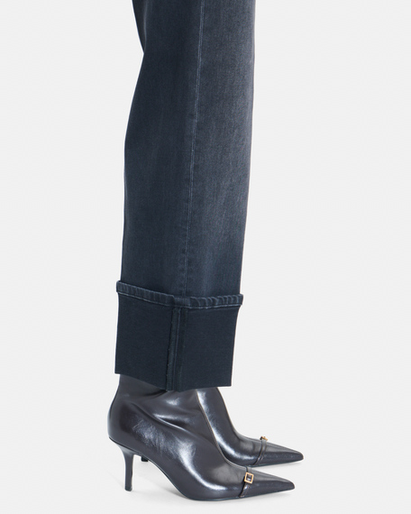 Jean popus jean droit noir zapa