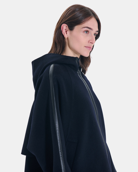 Manteau madison manteau court en laine nocturne zapa
