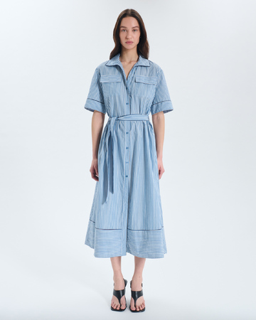 Robe Regine Robe midi chemise rayée ZAPA