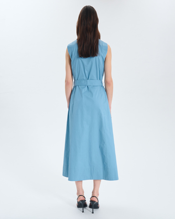 Robe Ramya Robe midi sans manches ceinturée ZAPA