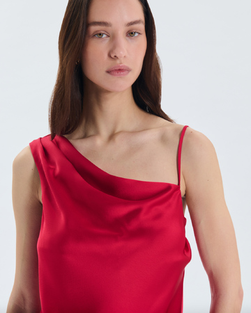 Top Tia Top asym&eacute;trique satin ZAPA