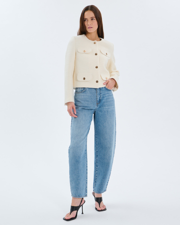 Veste Valsa Veste en tweed &eacute;cru ZAPA