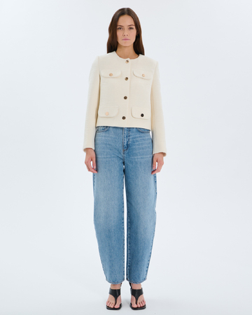 Veste Valsa Veste en tweed &eacute;cru ZAPA