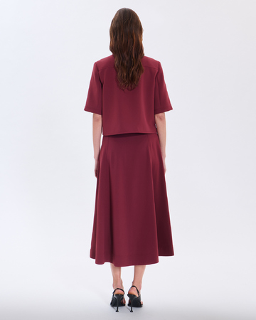 Chemise Celina Chemise courte lie de vin ZAPA
