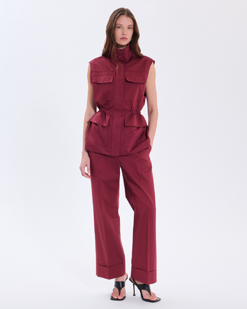Veste Valya Veste en coton bio lie de vin ZAPA