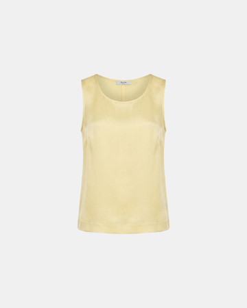 Top Toy Top en viscose satiné sans manches mimosa ZAPA