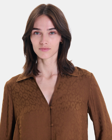 Chemise Carma Chemise droite tabac à col classique ZAPA