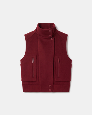 Gilet Gaspard Gilet sans manches en laine à col montant ZAPA