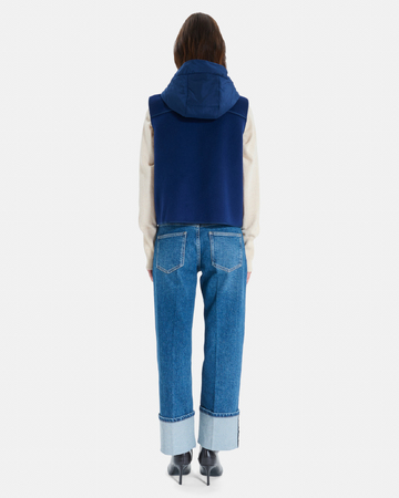 Gilet Grinny Gilet sans manches bleu roi en laine ZAPA