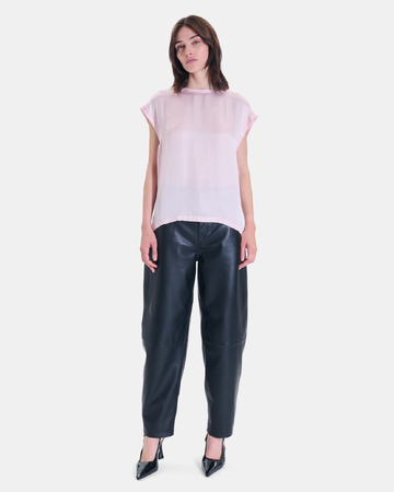 Top Tracy Top manches courtes rose en viscose ZAPA