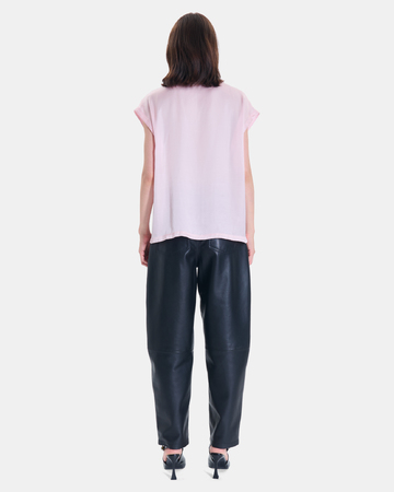 Top Tracy Top manches courtes rose en viscose ZAPA