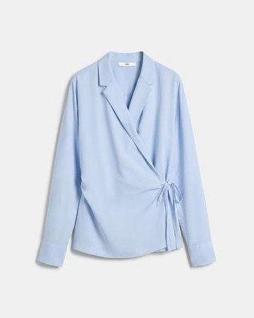 Top Taran Top croisé bleu clair ZAPA