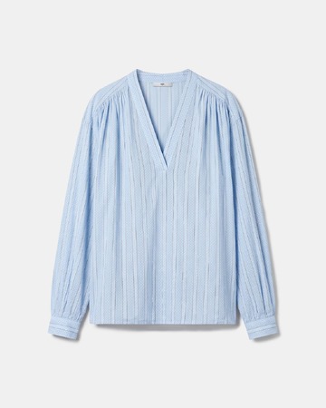 Blouse Brielle Blouse fluide manches longues col V à rayures ZAPA