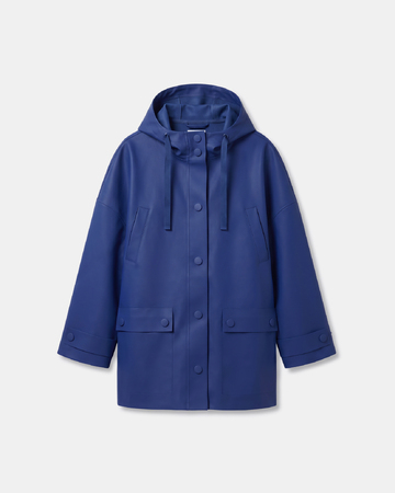 Trench Tim Trench-coat bleu roi à capuche ZAPA