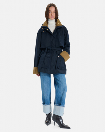 Trench Tabi Trench-coat nocturne cintré en coton ZAPA