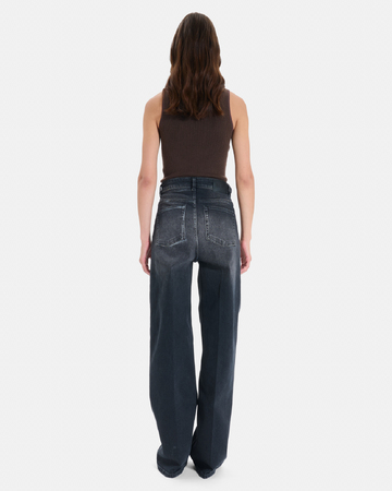 Jean Pamover Jean wide leg en coton noir ZAPA