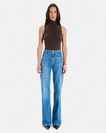 Jean Pocket Jean droit en coton ZAPA