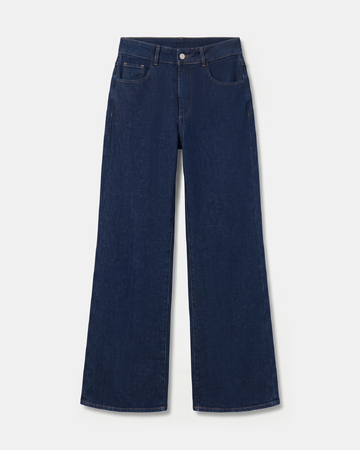 Jean New Jessie Jean palazzo en coton bleu brut ZAPA
