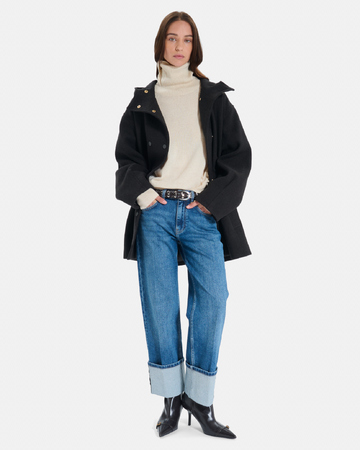 Manteau Marina Manteau en laine chocolat ZAPA