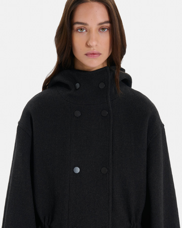 Manteau Marina Manteau en laine chocolat ZAPA