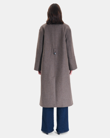 Manteau Manoli Manteau long en laine noisette ZAPA