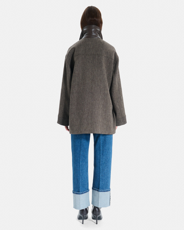 Manteau Marilou Manteau en laine noisette ZAPA