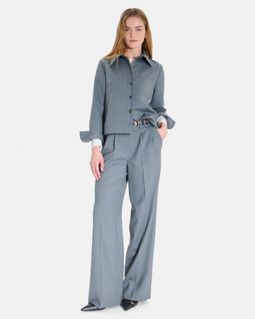 Pantalon Princesse Pantalon large gris chine ZAPA