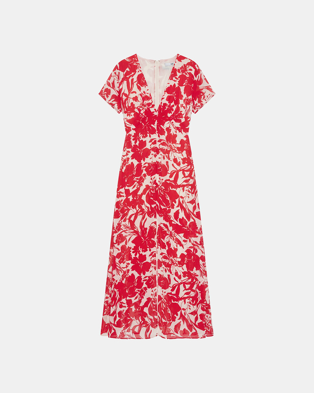 Robe Rachel Robe en viscose framboise ZAPA
