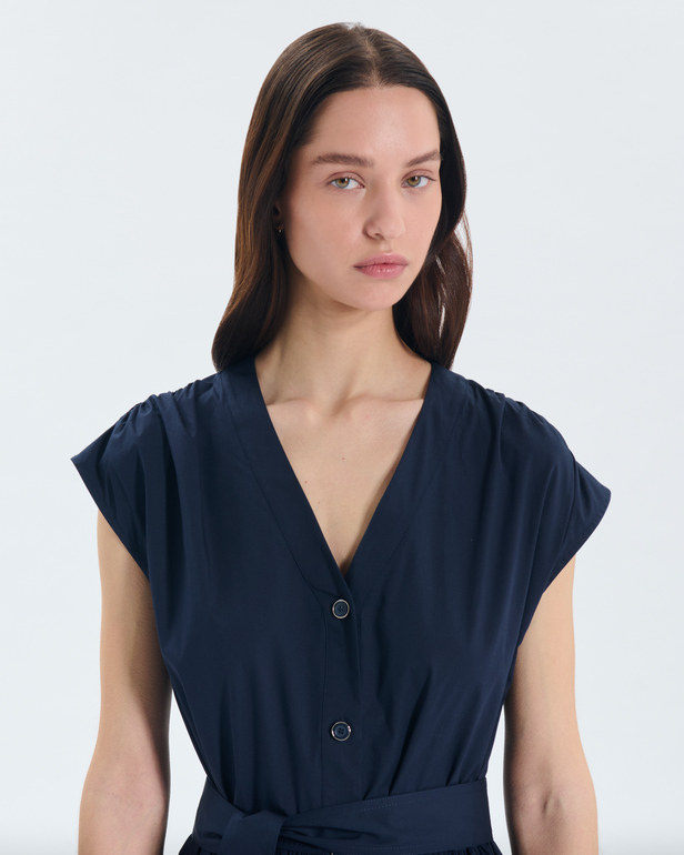 Robe Ray Robe midi boutonn&eacute;e en coton ZAPA