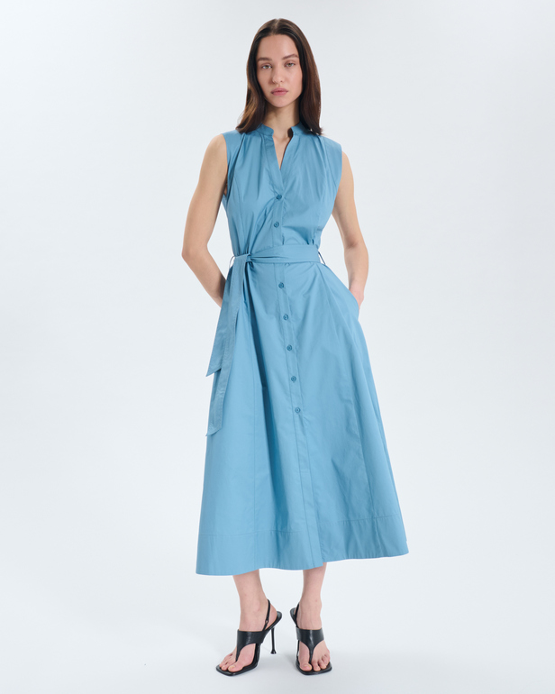 Robe Ramya Robe midi sans manches ceintur&eacute;e ZAPA