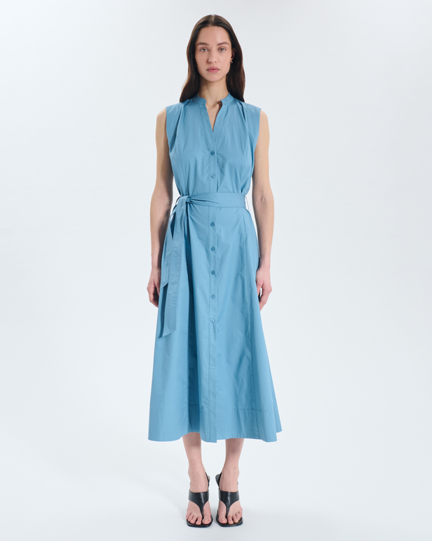 Robe Ramya Robe midi sans manches ceintur&eacute;e ZAPA