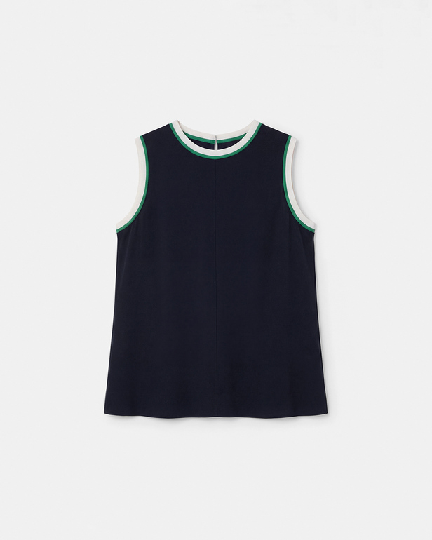 Top Troy Top encolure contrast&eacute;e nocturne ZAPA