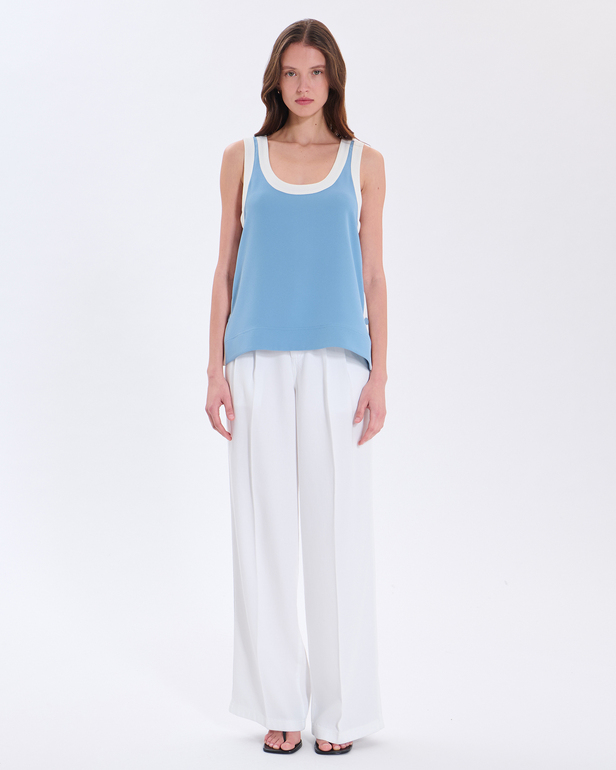 Top True Top bleu denim ZAPA