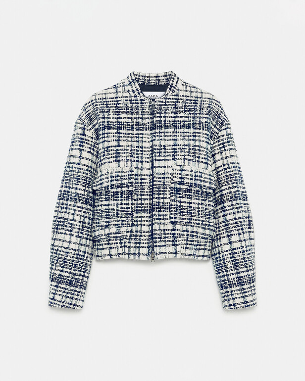 Veste Vilana Veste en coton effet tweed nocturne ZAPA