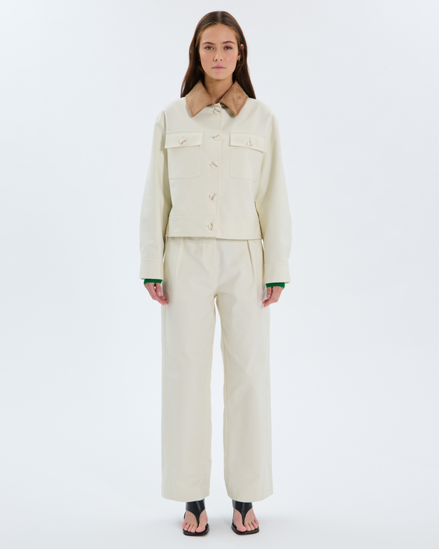 Veste Vero Veste en coton &eacute;cru ZAPA