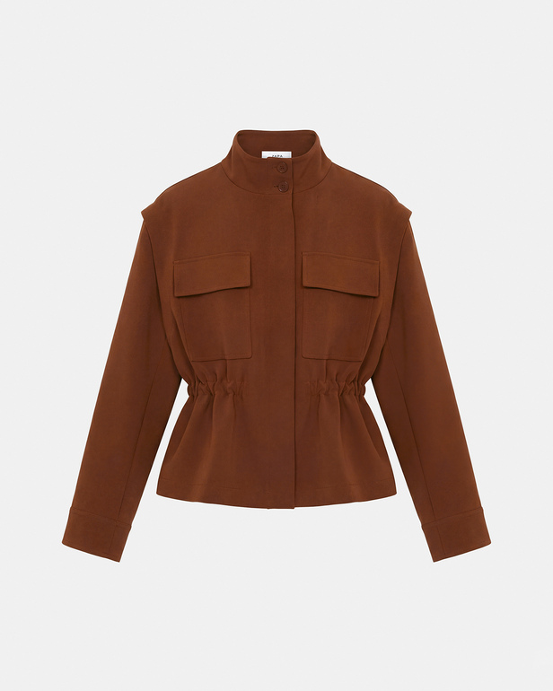 Veste Vahita Veste &agrave; manches amovibles acajou ZAPA