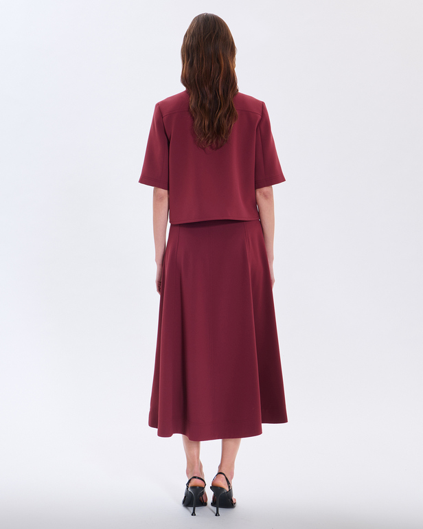 Chemise Celina Chemise courte lie de vin ZAPA