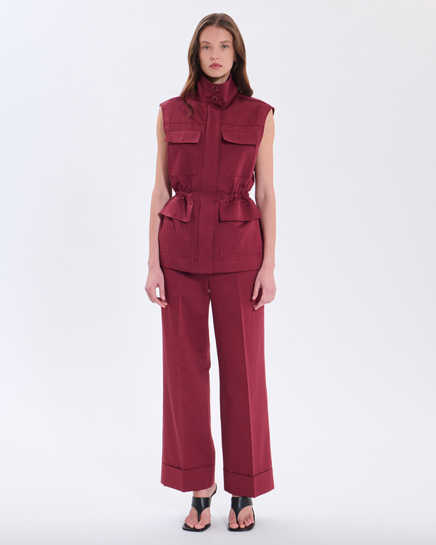 Veste Valya Veste en coton bio lie de vin ZAPA