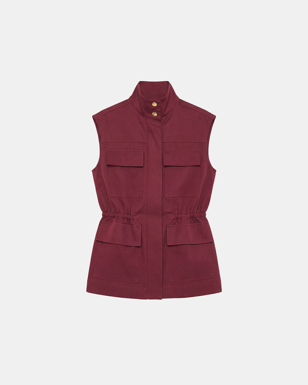 Veste Valya Veste en coton bio lie de vin ZAPA