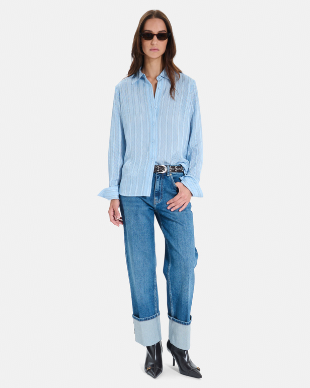 Chemise Calvyn Chemise manches longues &agrave; rayures ZAPA