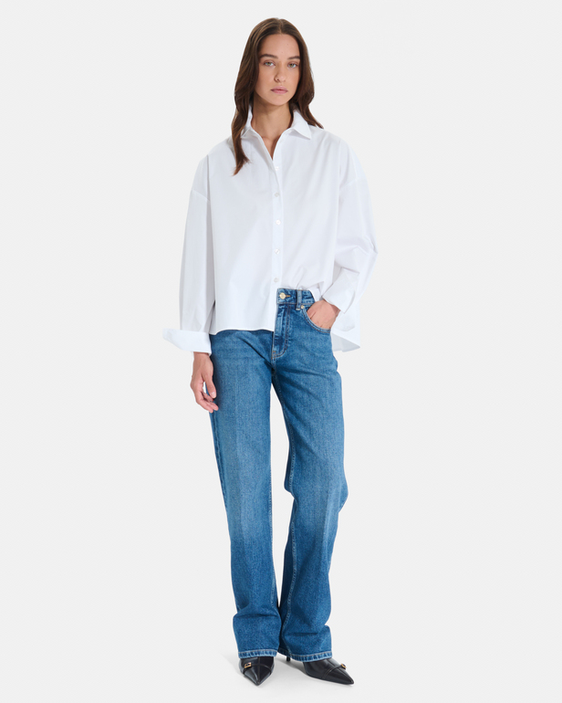 Chemise Colette Chemise blanche classique &agrave; manches longues ZAPA