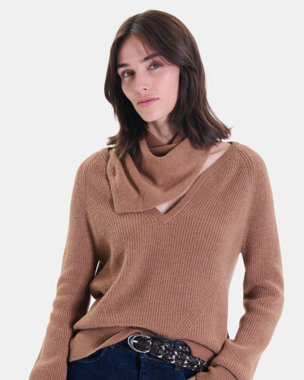 Echarpe Elly Echarpe en laine camel ZAPA