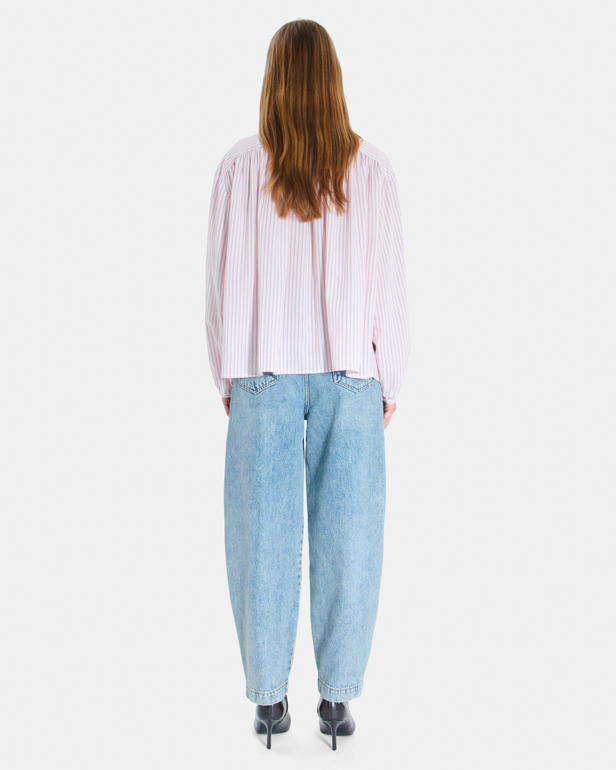 Blouse Blandine Blouse l&eacute;g&egrave;re ray&eacute;e &agrave; manches longues ZAPA