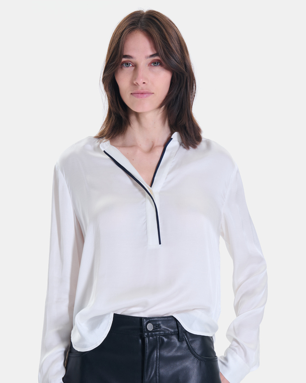 Blouse Beca Blouse fluide &eacute;crue &agrave; manches longues ZAPA